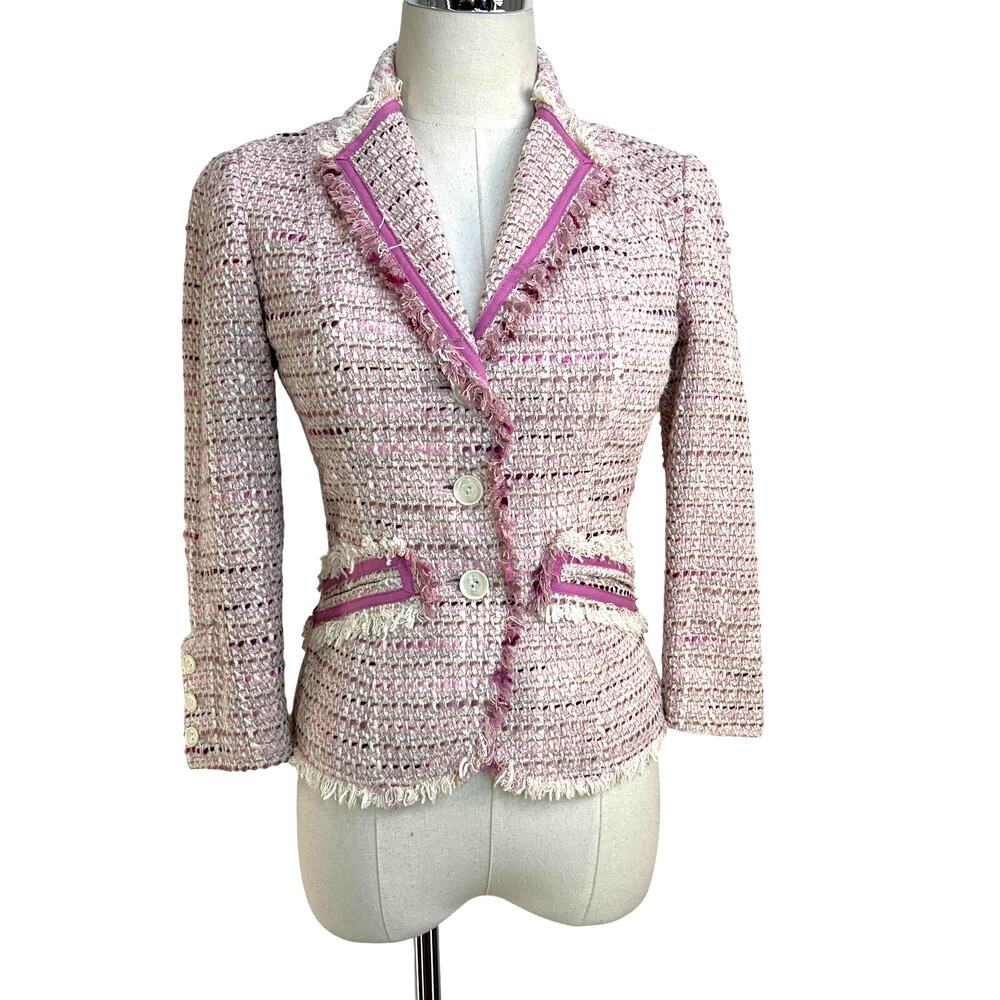 Vintage The Limited Boucle Blazer Pink